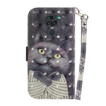 Light Spot Decor Wallet Stand Leather Cover Pattern Printing Case for Xiaomi Redmi Note 9/10X 4G