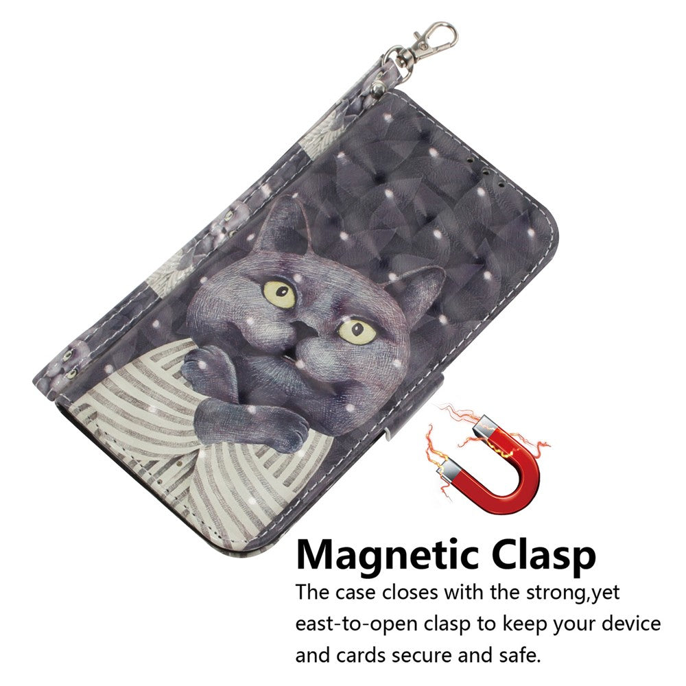 Light Spot Decor Wallet Stand Leather Cover Pattern Printing Case for Xiaomi Redmi Note 9/10X 4G