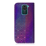 Flower Pattern Leather Stand Wallet Case for Xiaomi Redmi Note 9 / Redmi 10X 4G