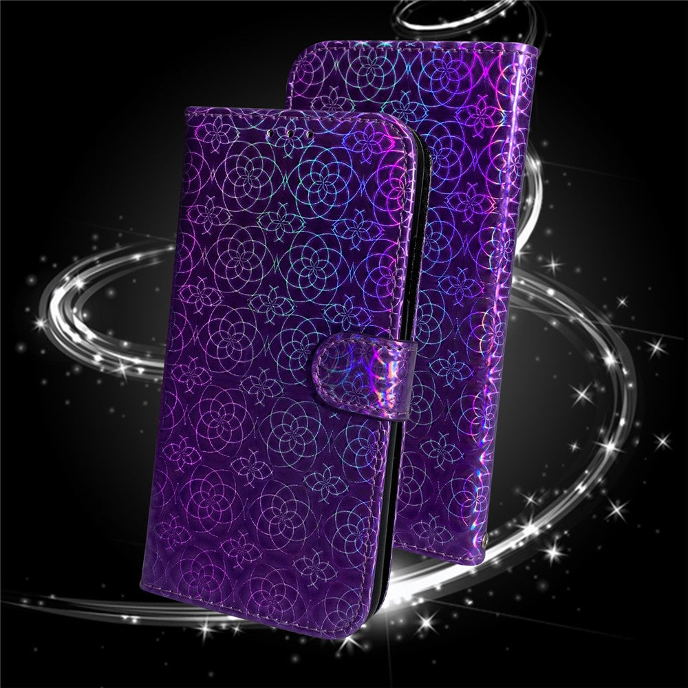 Flower Pattern Leather Stand Wallet Case for Xiaomi Redmi Note 9 / Redmi 10X 4G