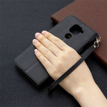 Wallet Stand PU Leather Phone Case for Xiaomi Redmi Note 9/Redmi 10X 4G