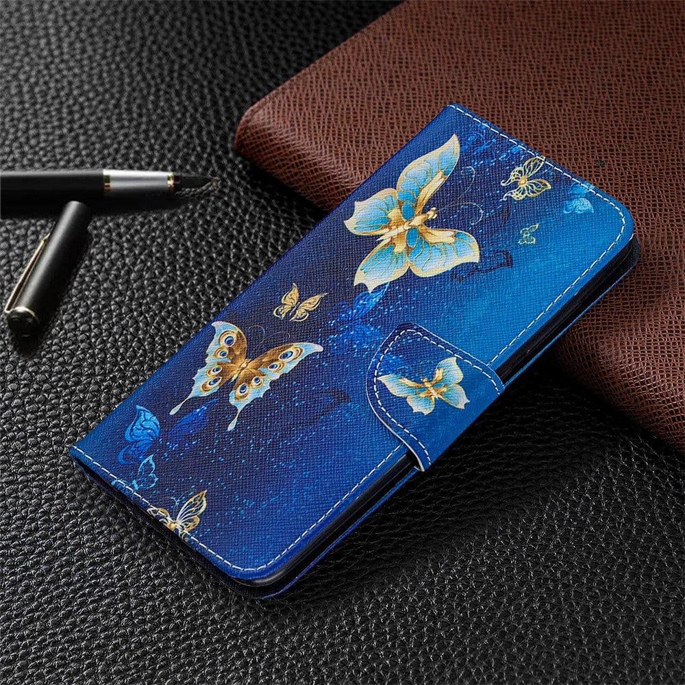 Pattern Printing Wallet Stand Leather Shell for Xiaomi Redmi Note 9/Redmi 10X 4G