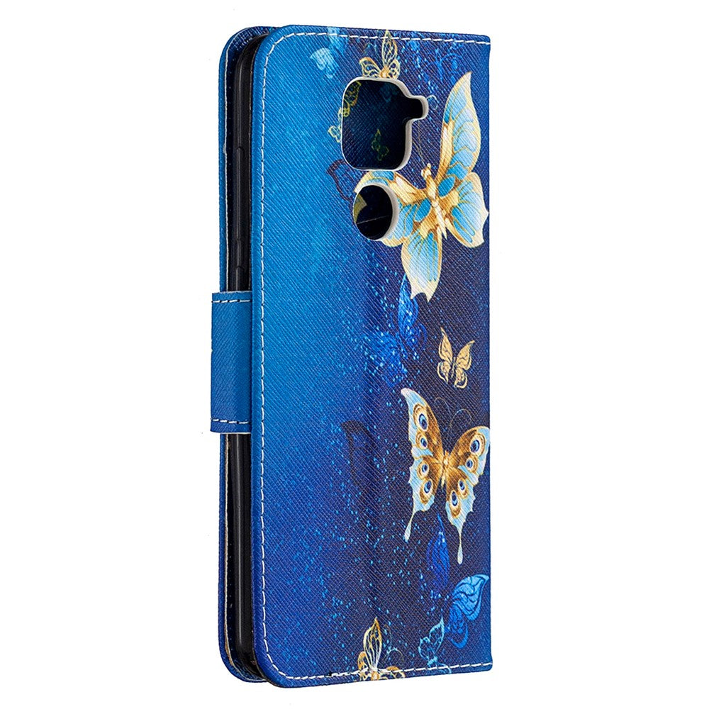 Pattern Printing Wallet Stand Leather Shell for Xiaomi Redmi Note 9/Redmi 10X 4G