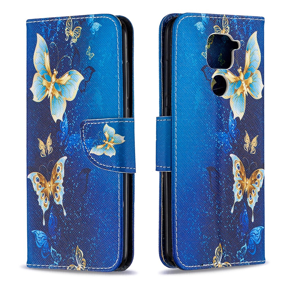 Pattern Printing Wallet Stand Leather Shell for Xiaomi Redmi Note 9/Redmi 10X 4G
