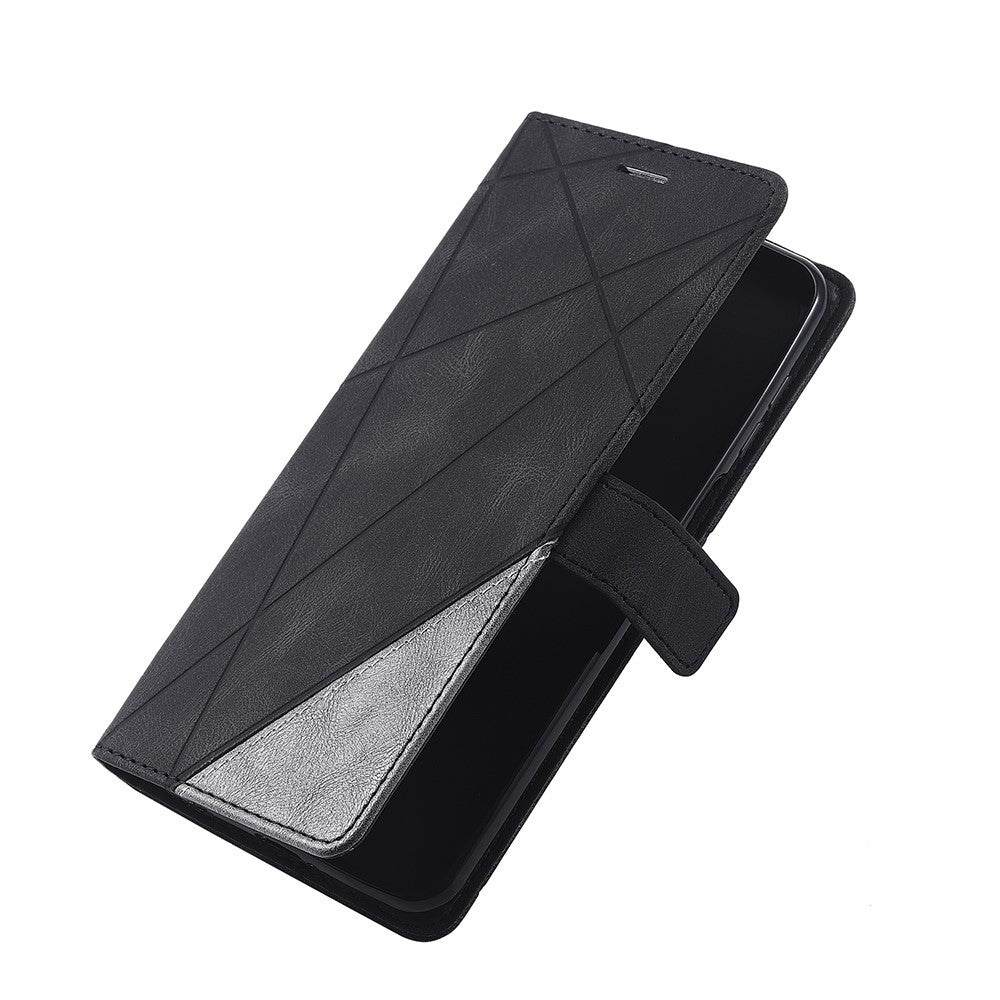 Color Blocking Stylish Design Leather Shell for Xiaomi Redmi Note 9S/Note 9 Pro/Note 9 Pro Max
