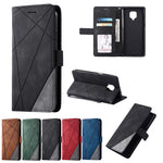 Color Blocking Stylish Design Leather Shell for Xiaomi Redmi Note 9S/Note 9 Pro/Note 9 Pro Max