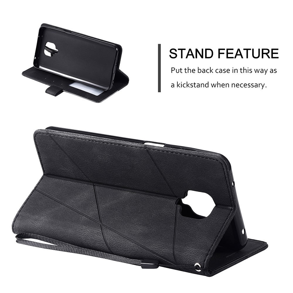 Color Blocking Stylish Design Leather Shell for Xiaomi Redmi Note 9S/Note 9 Pro/Note 9 Pro Max