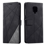 Color Blocking Stylish Design Leather Shell for Xiaomi Redmi Note 9S/Note 9 Pro/Note 9 Pro Max
