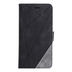 Color Blocking Stylish Design Leather Shell for Xiaomi Redmi Note 9S/Note 9 Pro/Note 9 Pro Max