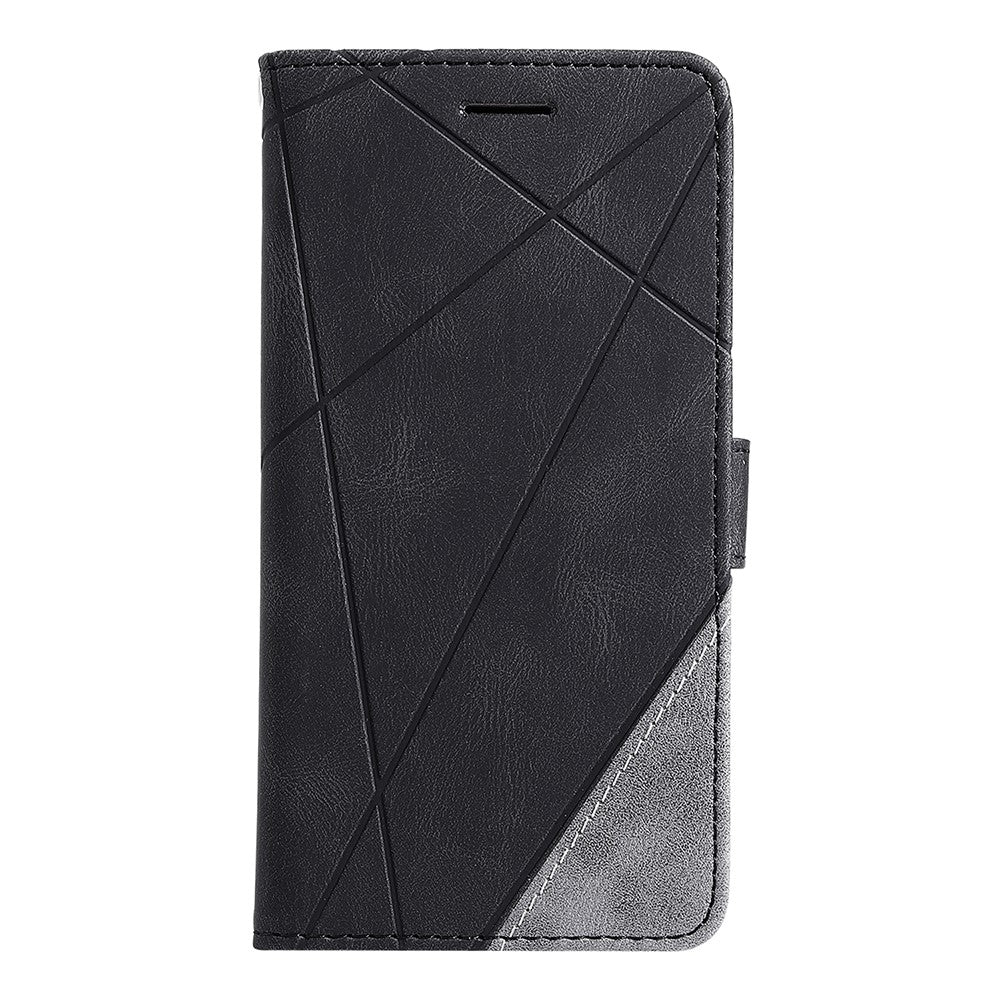 Color Blocking Stylish Design Leather Shell for Xiaomi Redmi Note 9S/Note 9 Pro/Note 9 Pro Max