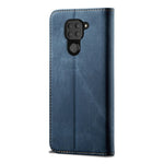 Retro Style Jeans Cloth Leather Shell for Xiaomi Redmi Note 9/Redmi 10X 4G