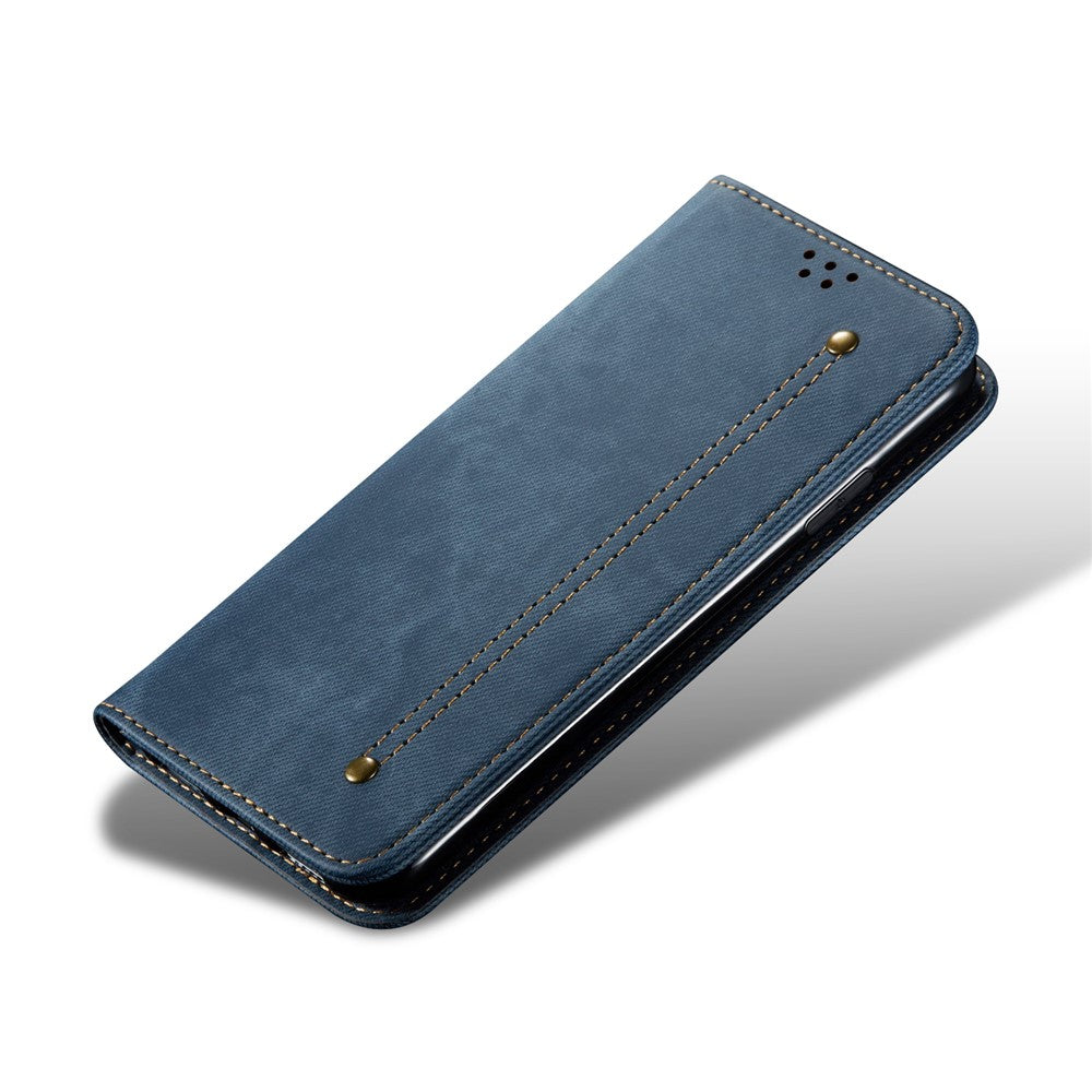 Retro Style Jeans Cloth Leather Shell for Xiaomi Redmi Note 9/Redmi 10X 4G