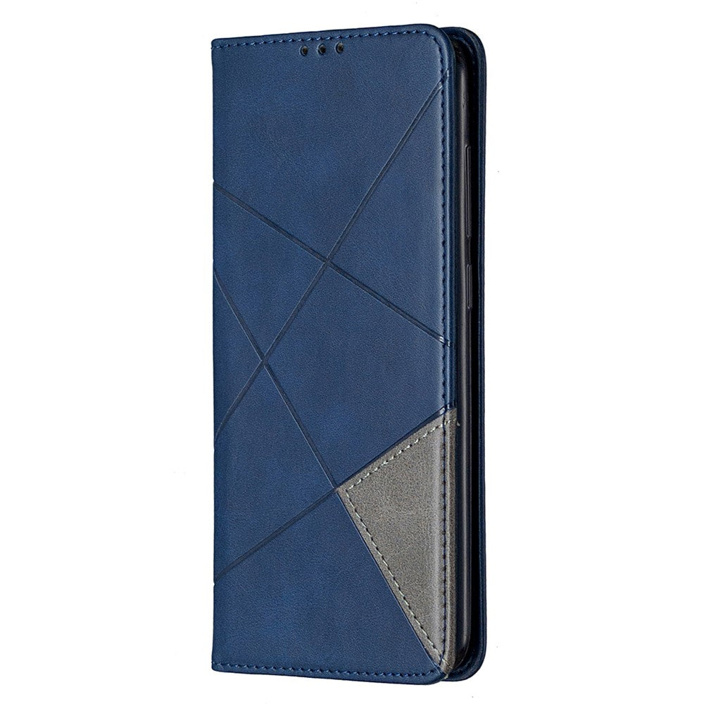 Geometric Skin Leather Shell for Xiaomi Redmi Note 9 / Redmi 10X 4G