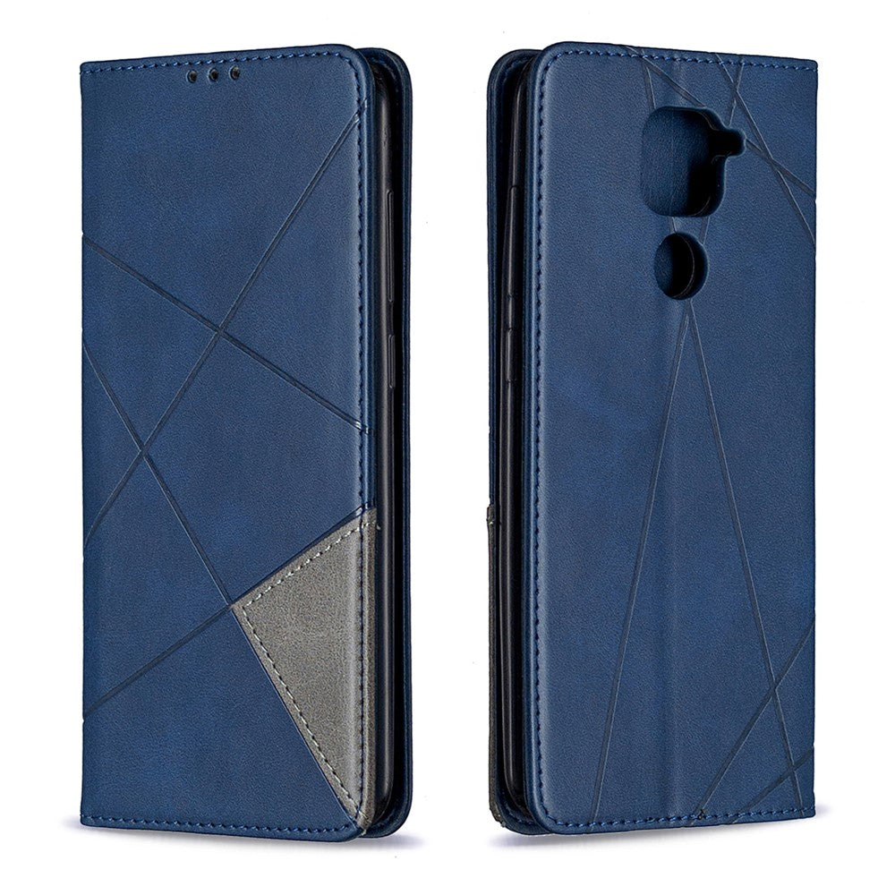 Geometric Skin Leather Shell for Xiaomi Redmi Note 9 / Redmi 10X 4G
