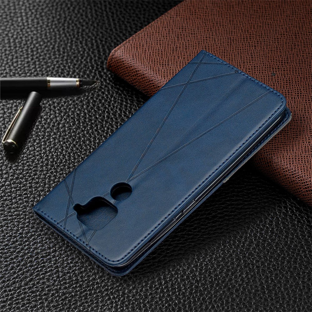 Geometric Skin Leather Shell for Xiaomi Redmi Note 9 / Redmi 10X 4G