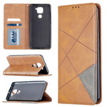 Geometric Skin Leather Shell for Xiaomi Redmi Note 9 / Redmi 10X 4G