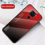 Gradient Color Tempered Glass + PC + TPU Hybrid Case for Xiaomi Redmi 10X 4G/Redmi Note 9