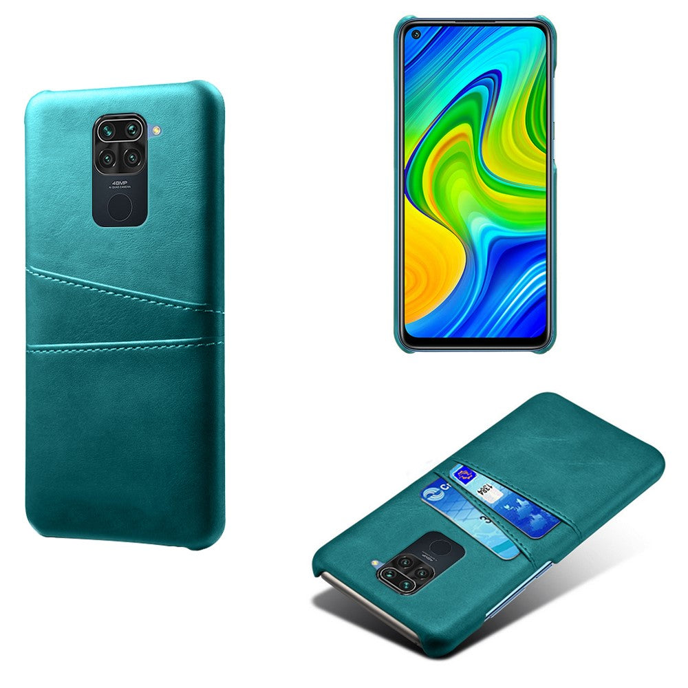 PU Leather Coated Hard PC Cover for Xiaomi Redmi Note 9 / Redmi 10X 4G