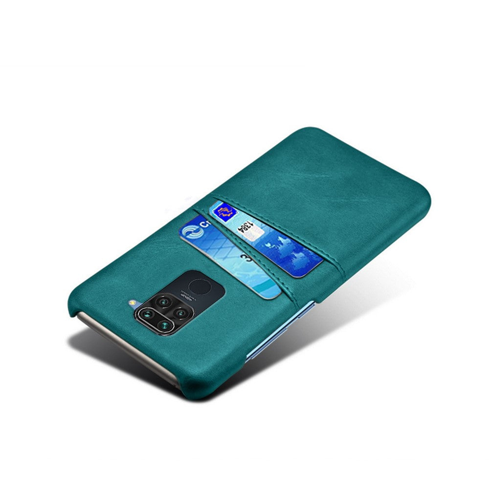 PU Leather Coated Hard PC Cover for Xiaomi Redmi Note 9 / Redmi 10X 4G