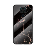 Marble Pattern Tempered Glass + PC + TPU Phone Case for Xiaomi Redmi Note 9/10X 4G