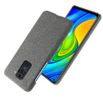 Solid Color Cloth Surface PC Shell for Xiaomi Redmi Note 9 / Redmi 10X 4G