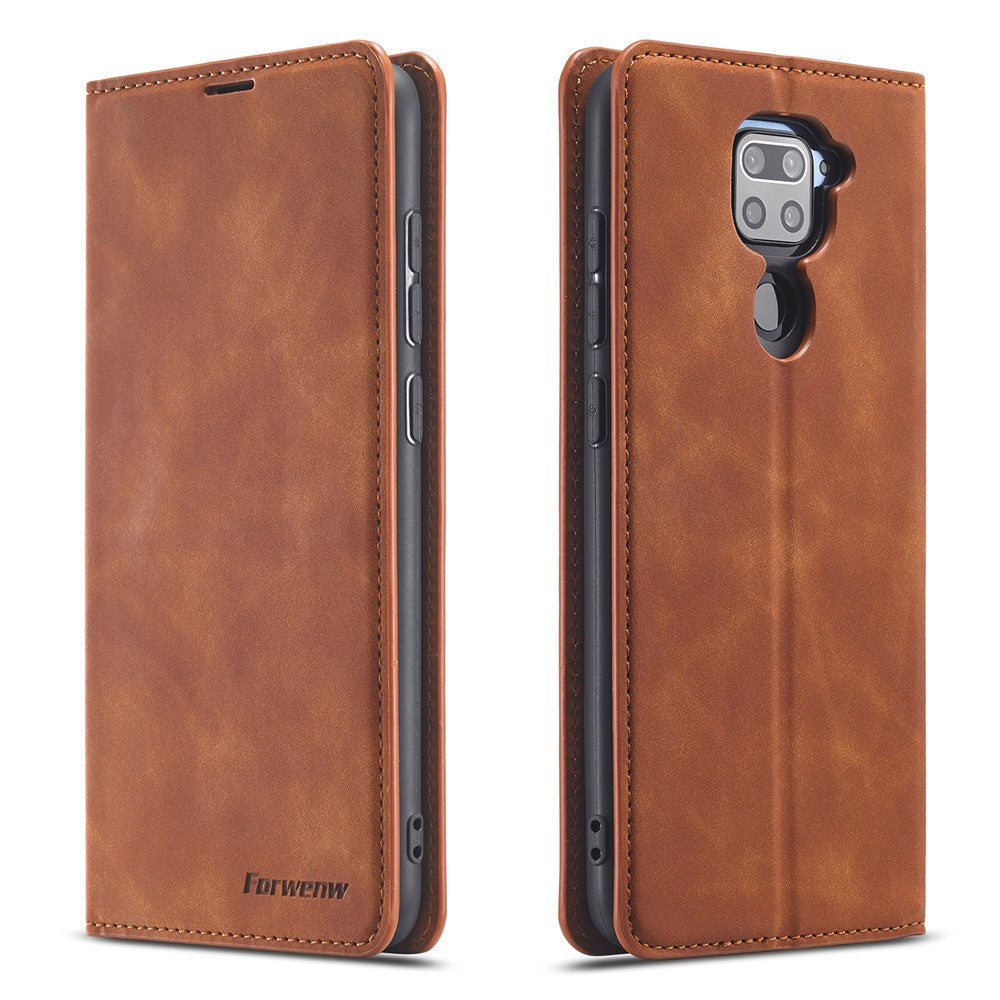 FORWENW Fantasy Series Silky Touch Leather Case for Xiaomi Redmi Note 9 / Redmi 10X 4G