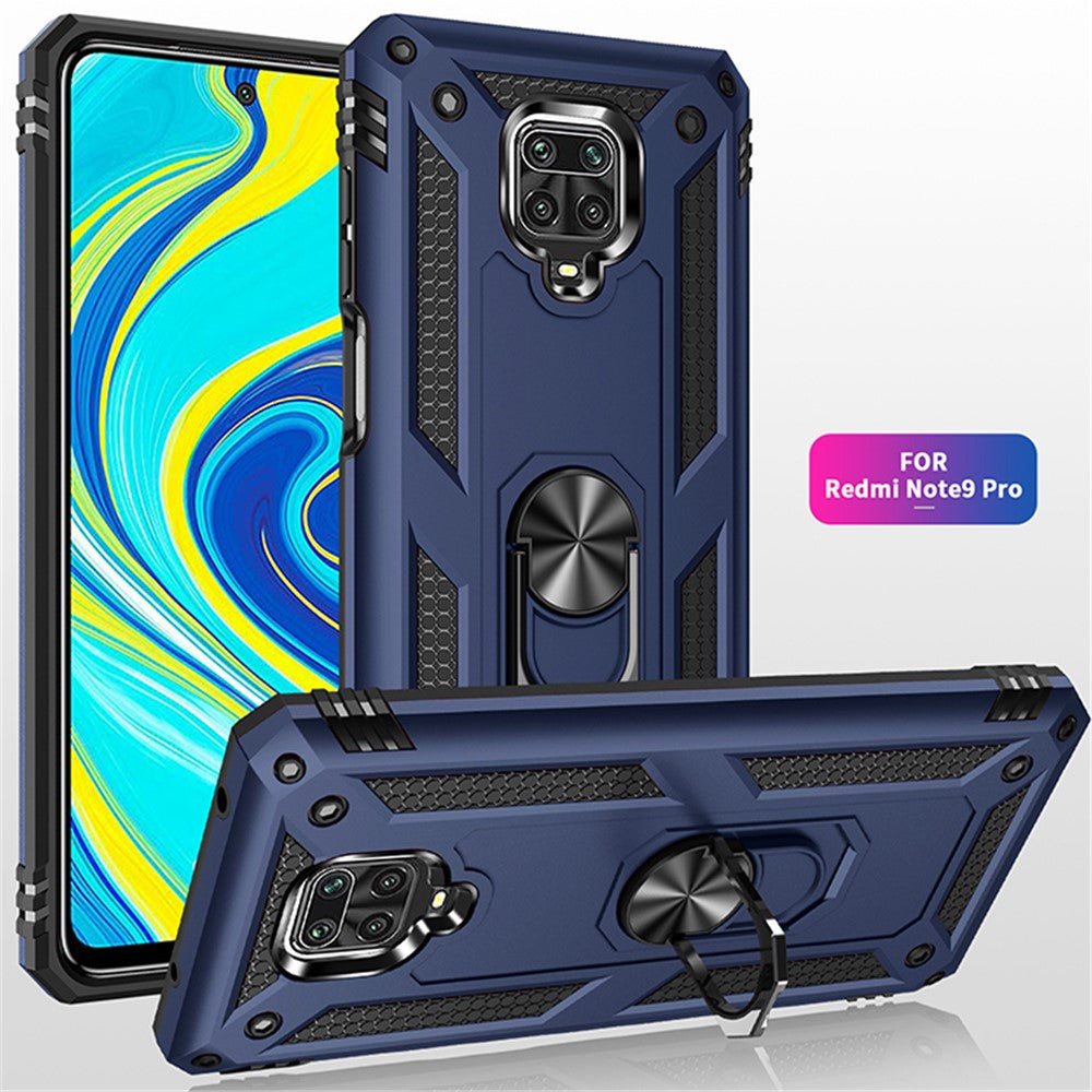 Hybrid PC TPU Kickstand Armor Phone Case for Xiaomi Redmi Note 9 Pro/Redmi Note 9S