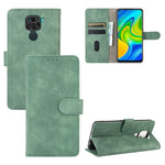 Skin-touch Wallet Stand Leather Flip Shell for Xiaomi Redmi Note 9 / Redmi 10X 4G