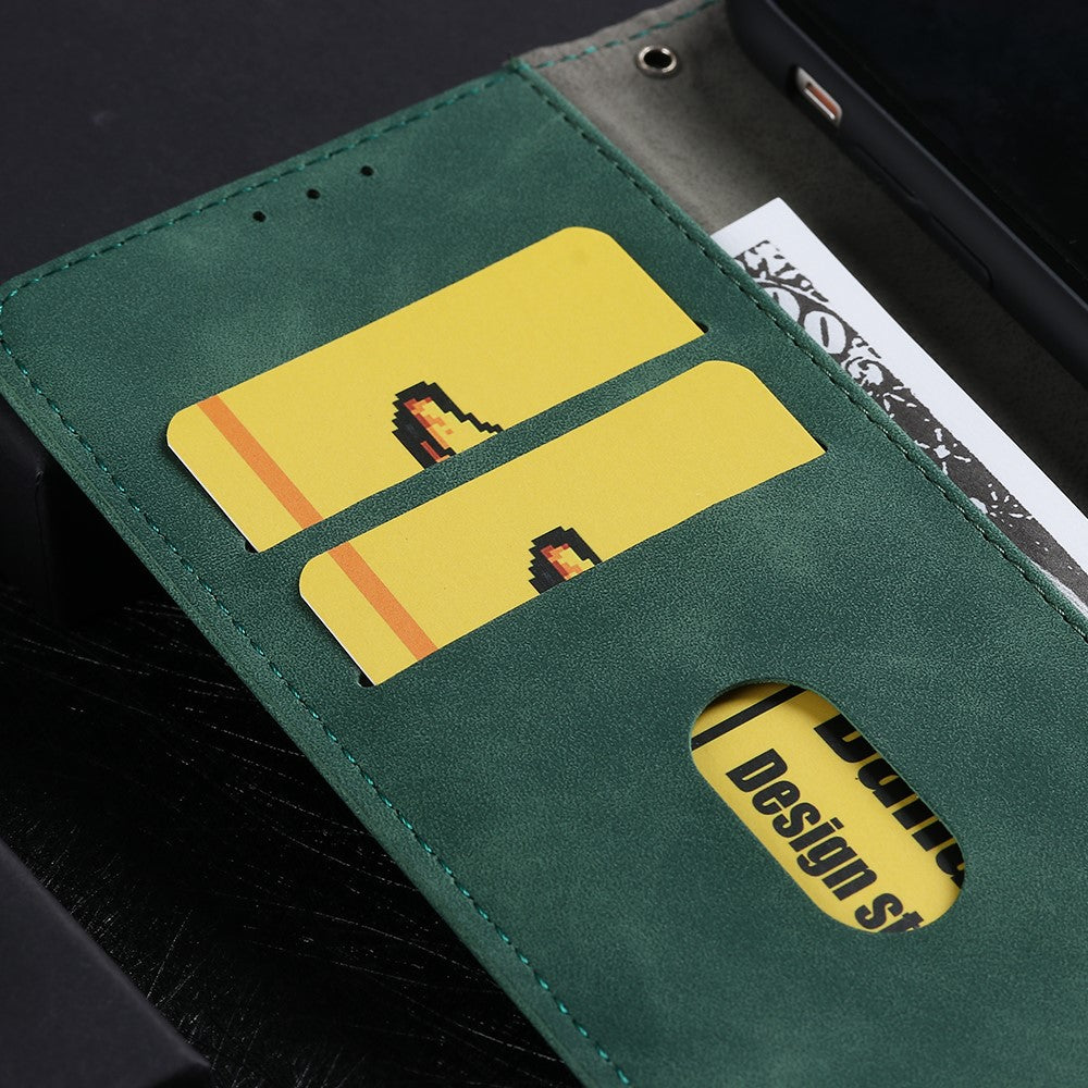 Skin-touch Wallet Stand Leather Flip Shell for Xiaomi Redmi Note 9 / Redmi 10X 4G