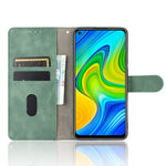 Skin-touch Wallet Stand Leather Flip Shell for Xiaomi Redmi Note 9 / Redmi 10X 4G
