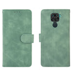 Skin-touch Wallet Stand Leather Flip Shell for Xiaomi Redmi Note 9 / Redmi 10X 4G