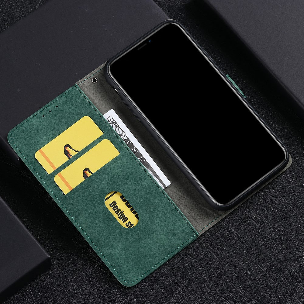 Skin-touch Wallet Stand Leather Flip Shell for Xiaomi Redmi Note 9 / Redmi 10X 4G