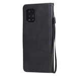 For Xiaomi Mi 10 Lite 5G Case Solid Color Leather Mobile Cover Wallet Stand with Strap