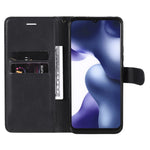 For Xiaomi Mi 10 Lite 5G Case Solid Color Leather Mobile Cover Wallet Stand with Strap
