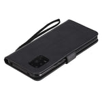 For Xiaomi Mi 10 Lite 5G Case Solid Color Leather Mobile Cover Wallet Stand with Strap