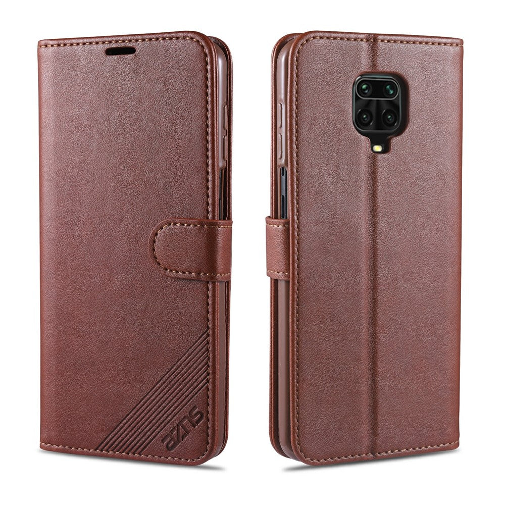 AZNS PU Leather Wallet Case for Xiaomi Redmi Note 9S/Redmi Note 9 Pro