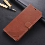 AZNS PU Leather Wallet Case for Xiaomi Redmi Note 9S/Redmi Note 9 Pro