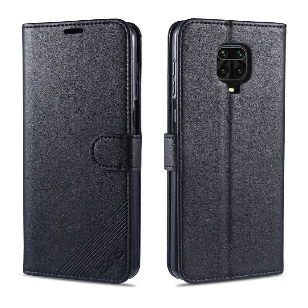 AZNS PU Leather Wallet Case for Xiaomi Redmi Note 9S/Redmi Note 9 Pro