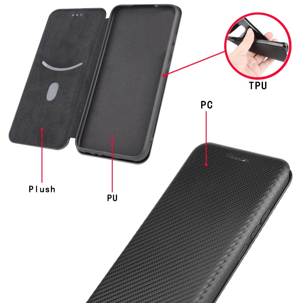 Carbon Fiber Skin Leather Auto-absorbed Shell for Xiaomi Mi 10 Ultra