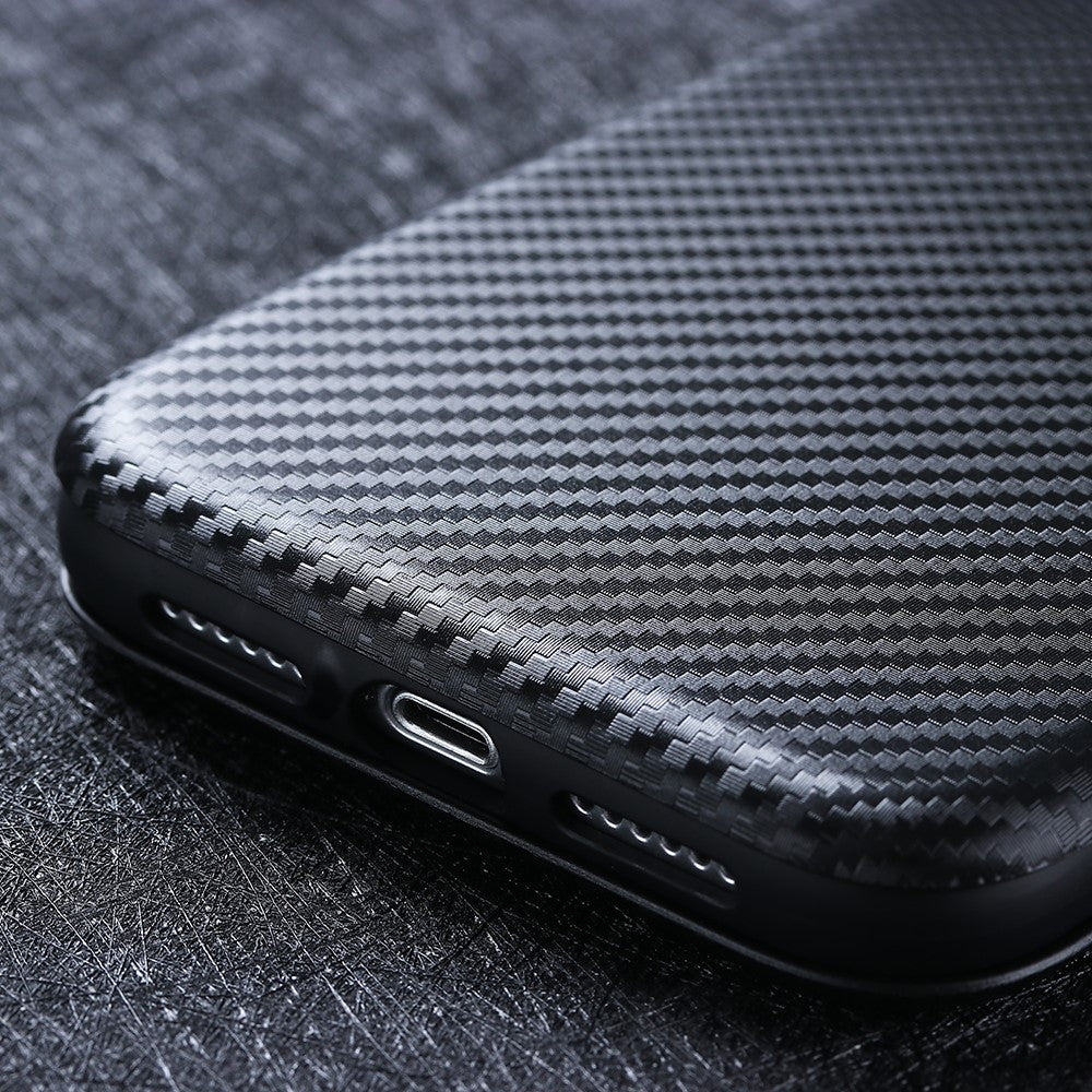 Carbon Fiber Skin Leather Auto-absorbed Shell for Xiaomi Mi 10 Ultra