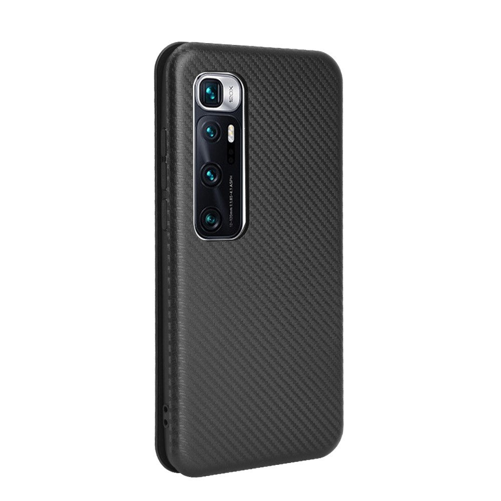 Carbon Fiber Skin Leather Auto-absorbed Shell for Xiaomi Mi 10 Ultra
