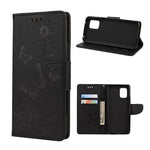 Butterfly Pattern Imprinting TPU + PU Leather Stand Wallet Phone Protector for Xiaomi Mi 10 Lite 5G