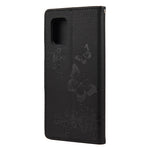 Butterfly Pattern Imprinting TPU + PU Leather Stand Wallet Phone Protector for Xiaomi Mi 10 Lite 5G