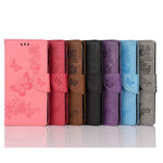 Butterfly Pattern Imprinting TPU + PU Leather Stand Wallet Phone Protector for Xiaomi Mi 10 Lite 5G