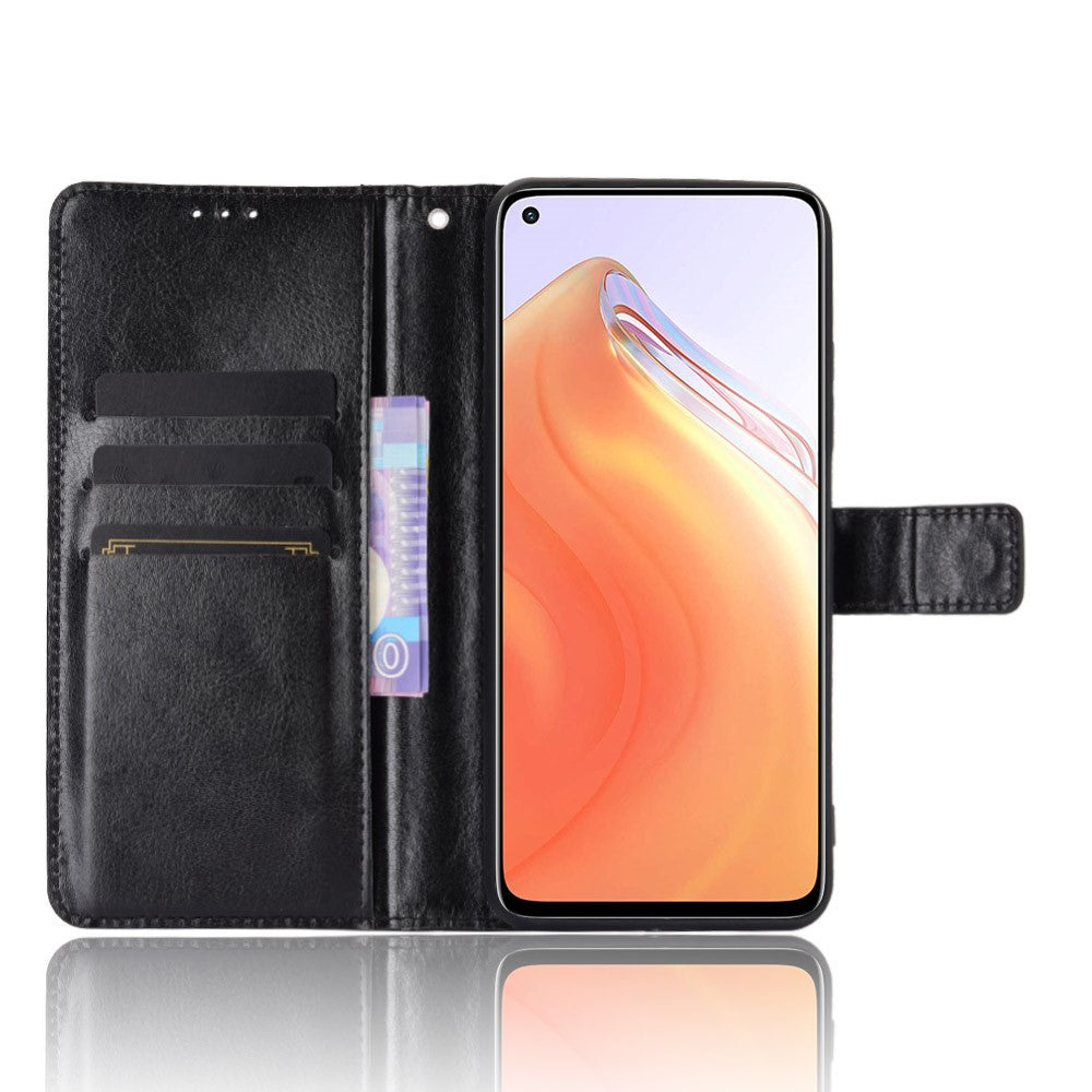 Crazy Horse Wallet Stand Leather Phone Shell for Xiaomi Mi 10T 5G/Mi 10T Pro 5G/Redmi K30S