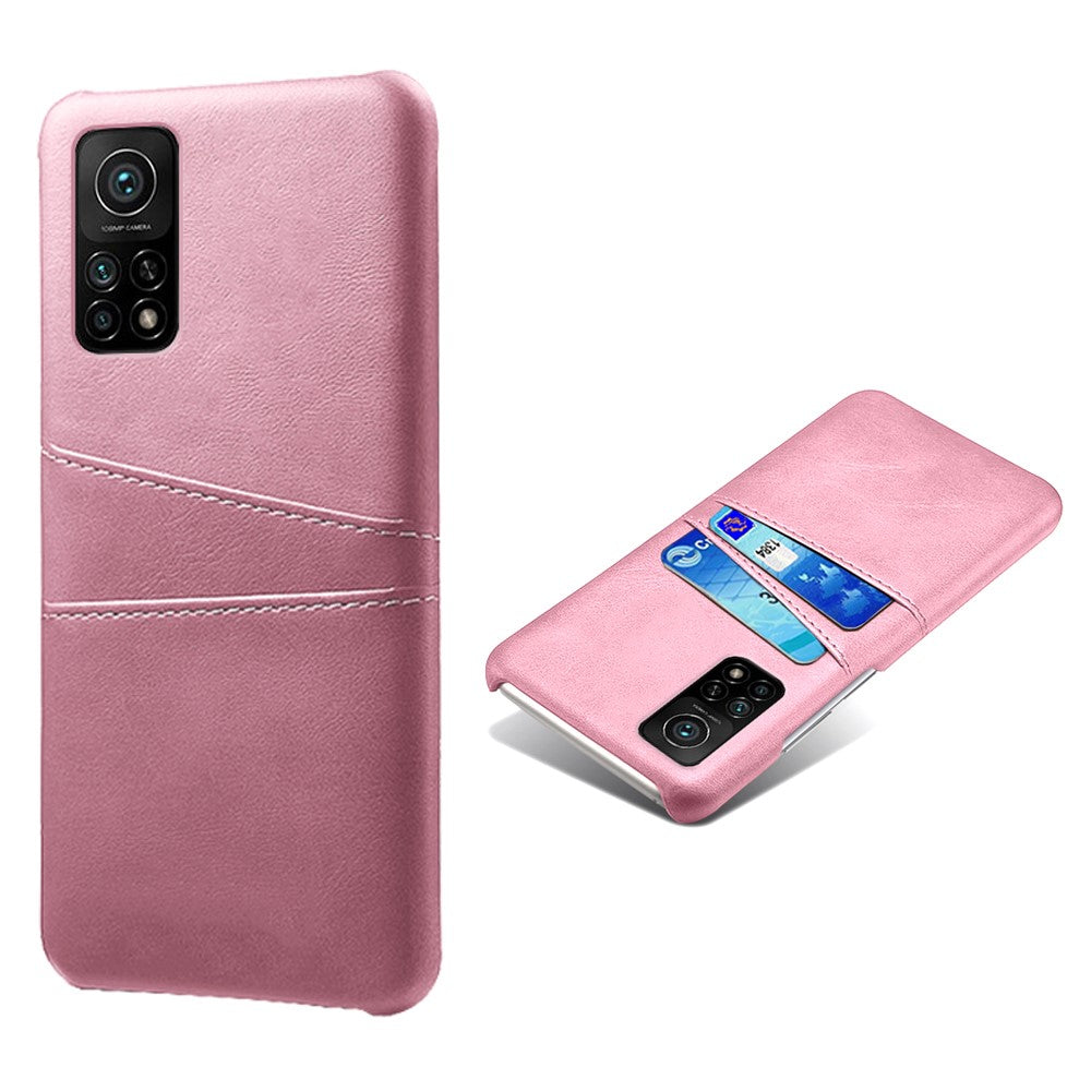 PU Leather Coated Plastic Case with Double Card Slots for Xiaomi Mi 10T Pro 5G / Mi 10T 5G / Redmi K30S