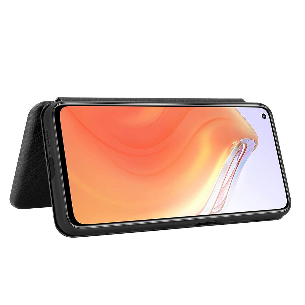 Carbon Fiber Texture Auto-absorbed Leather Case for Xiaomi Mi 10T 5G/10T Pro 5G/Redmi K30S Shell