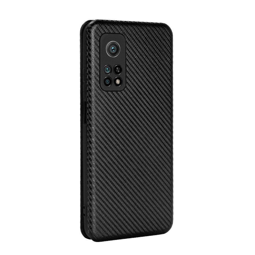 Carbon Fiber Texture Auto-absorbed Leather Case for Xiaomi Mi 10T 5G/10T Pro 5G/Redmi K30S Shell
