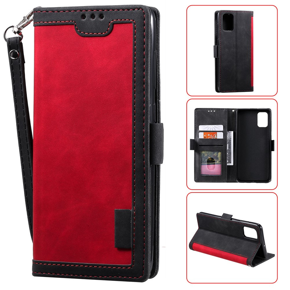 Retro Style Splicing Leather Cover Wallet Case for Xiaomi Mi 10T 5G / Mi 10T Pro 5G / Redmi K30S