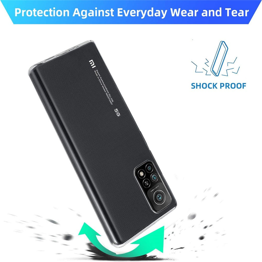 Anti-fingeravtrycksskyddande ultraklart TPU-mobilskal för Xiaomi Mi 10T 5G / Mi 10T Pro 5G / Redmi K30S